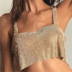 Chain gold top sparkly !!!